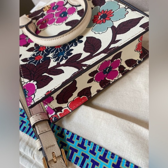 🌸NEW TORY BURCH EMERSON PRINTED MINI SHOPPER TOTE🌸 - Picture 8 of 16